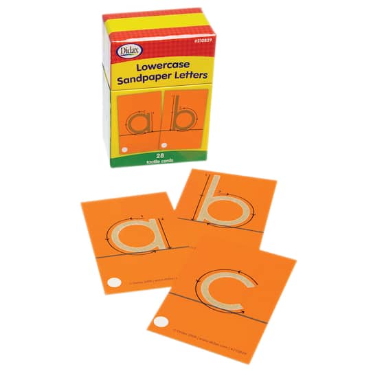 Didax&#xAE; Tactile Sandpaper Lowercase Letters